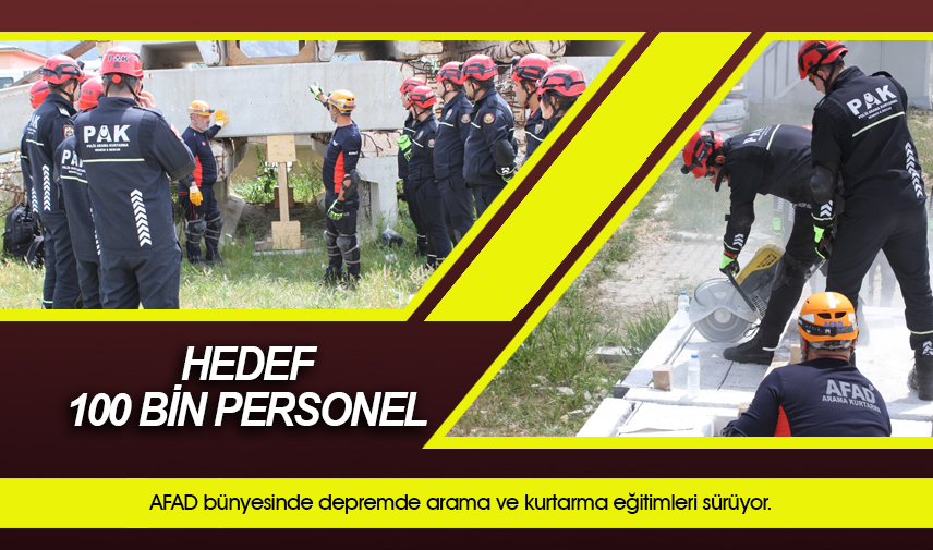 AFAD bünyesinde depremde arama ve kurtarma eğitimleri sürüyor